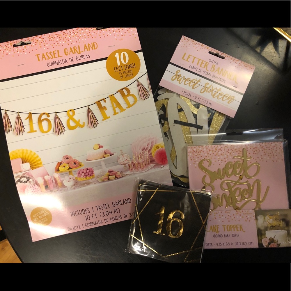 Sweet 16 birthday pack